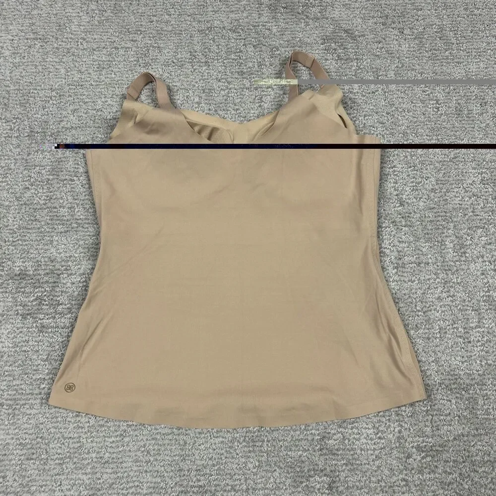 Honey love LiftWear Cami Shape Wear Tank Top Womens 1X Beige Stretch Shaping